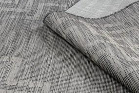 Koberec šnúrkový SIZAL PATIO ploské tkanie 3071 Grécky ramka - čierny