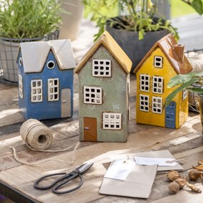 Ib Laursen Keramický svietnik Nyhavn Brown Door