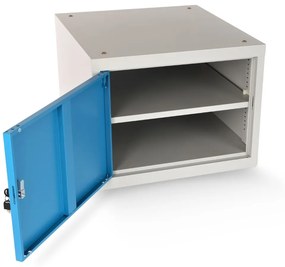 Dielenský stôl Solid MDF-10, 180 cm, závesný box, čierna