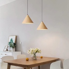 Toolight Toolight, stropné svietidlo 1xE27 APP1442-1CP, svetlé drevo, OSW-01278