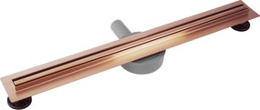 Odtokový žľab REA Neox Slim Pro 90, meď kartáčovaná