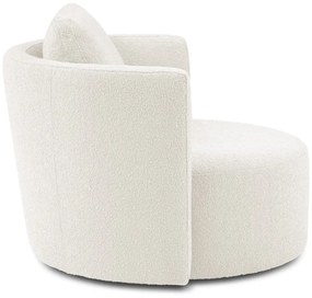 Biele otočné kreslo Interieurs 86 Nael