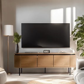 Dizajnový stolík pod TV Lulea z MDF dubový vzhľad 160cm