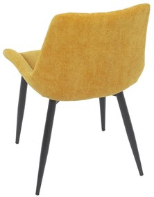 AUTRONIC Jedálenská stolička žltá látka DCL-218 YEL2