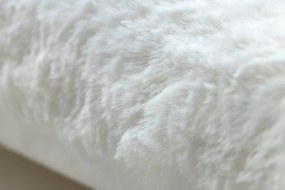 Koberec okrúhly prateľný POSH Shaggy, plyšový, protišmykový, slonovinová kosť