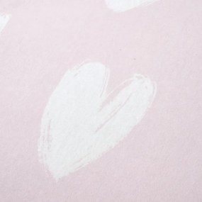 Flanelová detská plachta na jednolôžko 90x190 cm Hearts – Catherine Lansfield