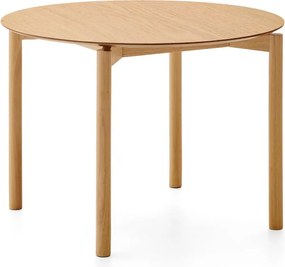 Okrúhly jedálenský stôl v dekore jaseňa ø 110 cm Indara – Kave Home