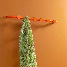 Oranžový kovový nástenný vešiak 75 cm Retro – Spinder Design