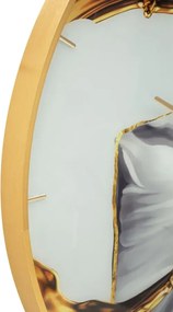 Nástenné hodiny Glass Rose 80 cm viacfarebné/zlaté