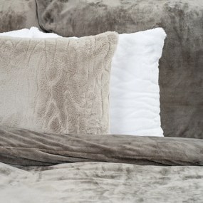 4home obliečky mikroflanel sivá, 140 x 200 cm, 70 x 90 cm