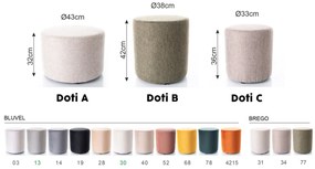 Taburet DOTI A světle béžový