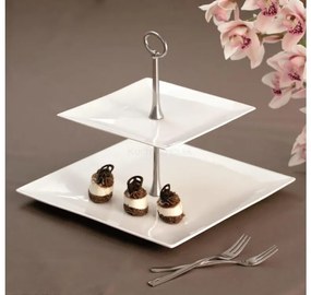 AMBITION Porto dvojposchodová servírovacia tácka