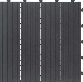 Gumová dlaždica COSMOPOLITAN 45 x 45 cm, antracit, zosilnená 2,5 cm MHEU5100062