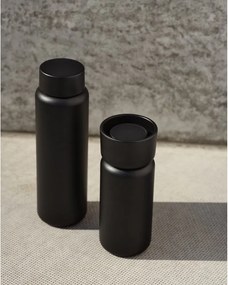 Čierny termo hrnček z nehrdzavejúcej ocele 650 ml Singles – Zone