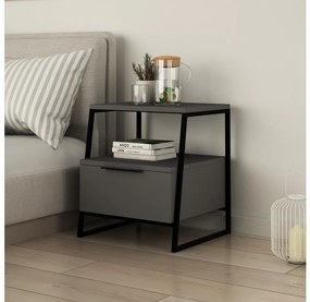Nočný stolík PAL 50x45 cm čierna/antracit
