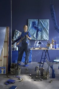 Louis Poulsen Prenosná lampa Panthella 160 V3 Indigo blue