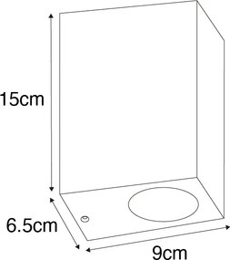 Moderná nástenná lampa staroružová 2-žiarovková IP44 - Baleno