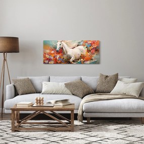 Obraz - Maľba koňa (120x50 cm)