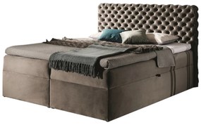 Čalúnená posteľ boxspring MARCH + vrchný matrac - riviera 16 / 180x200