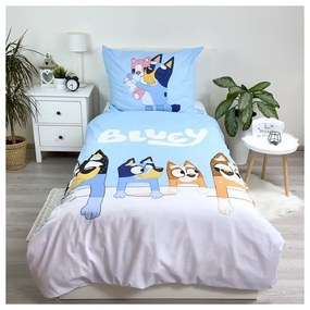 Bavlnené detské obliečky na jednolôžko 140x200 cm Bluey – Jerry Fabrics