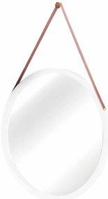 Kondela Lemi 1 biela 45 cm x 45 cm nástenné zrkadlo