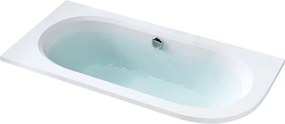 BPS-koupelny Akrylátová asymetrická vaňa na vstavanie HYD-EBI150L-VEST 150x75 cm ĽAVÁ, biela