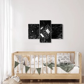 Obraz abstraktné kocky (90x60 cm)