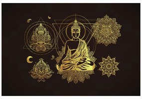 Tapeta zlatý Budha