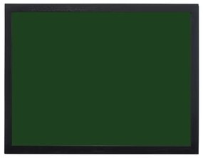 Toptabule.sk KRT03ZCR Zelená kriedová tabuľa v čiernom drevenom ráme 100x200cm