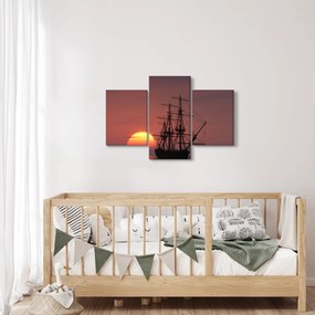 Obraz - Stredoveká loď (90x60 cm)