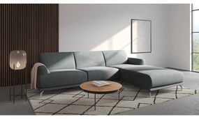 Svetlosivá rohová pohovka MESONICA Puzo, pravý roh