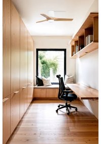 FARO 33836-1TW-LED stmievateľný ventilátor HEYWOOD TUB 10W/230V borovica/biela p