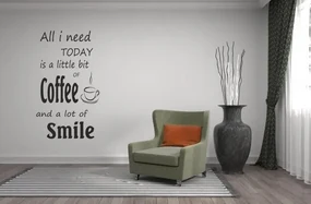 Nálepka na stenu nápis ALL I NEED 100 x 200 cm
