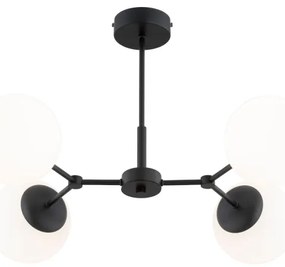 Luster na tyči FOTON 4xE14/10W/230V čierna