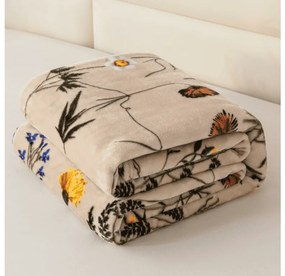 Mikroplyšová deka HERBÁŘ, béžová Rozmer: 200 x 220 cm