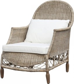 Prírodné ratanové kreslo Old French chair - 76*110*100 cm