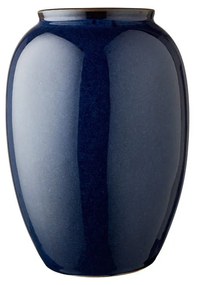 Modrá kameninová váza Bitz, výška 25 cm
