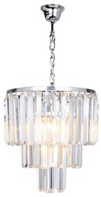 Zuma Line 17106/3+1-CHR - Krištáľový luster na reťazi AMEDEO 4xE14/40W/230V