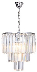 Zuma Line 17106/3+1-CHR - Krištáľový luster na reťazi AMEDEO 4xE14/40W/230V