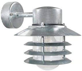 Nordlux - Vonkajšie nástenné svietidlo VEJERS 1xE27/60W/230V IP54 strieborné