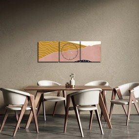 Obraz - Východ slnka (s hodinami) (90x30 cm)