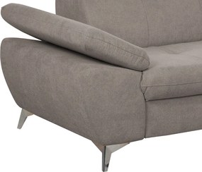 Dvojsedák Gisele, béžová taupe látka