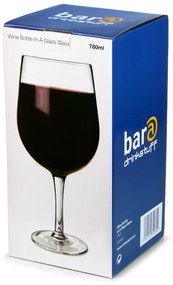 Bar@drinkstuff Vínová fľaša v jednom pohári