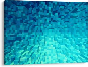 Obraz - abstraktné kocky (70x50 cm)