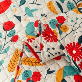Prehoz na posteľ RETRO BIRD farebný Rozmer: 170 x 210 cm