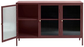 Dizajnová komoda Hazina 132 cm vínová červená