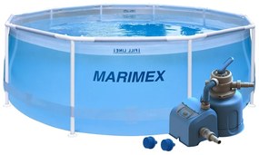 Marimex | Bazén Marimex Florida 3,05x0,91m s pieskovou filtráciou - motív transparentný | 19900116