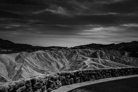 Samolepiaca fototapeta čiernobiely Národný park Death Valley