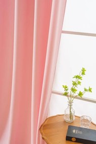 Záves OXFORD LIGHT 140x250 cm, ružový Zavesenie: Riasiaca páska