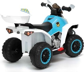 LEAN CARS Elektrická policajná štvorkolka GTS1188-A, biela
